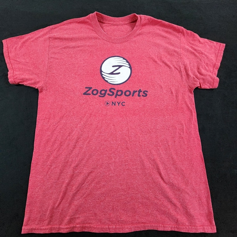 Zog Sports Red Short Sleeve Cotton Blend T-Shirt Men's L
